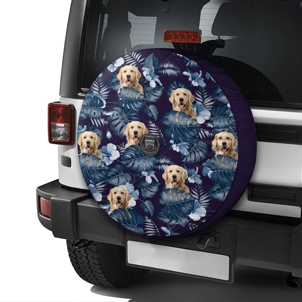 Custom Dog Photo Hawaii Style Tire Cover T368 890009 - Image 2