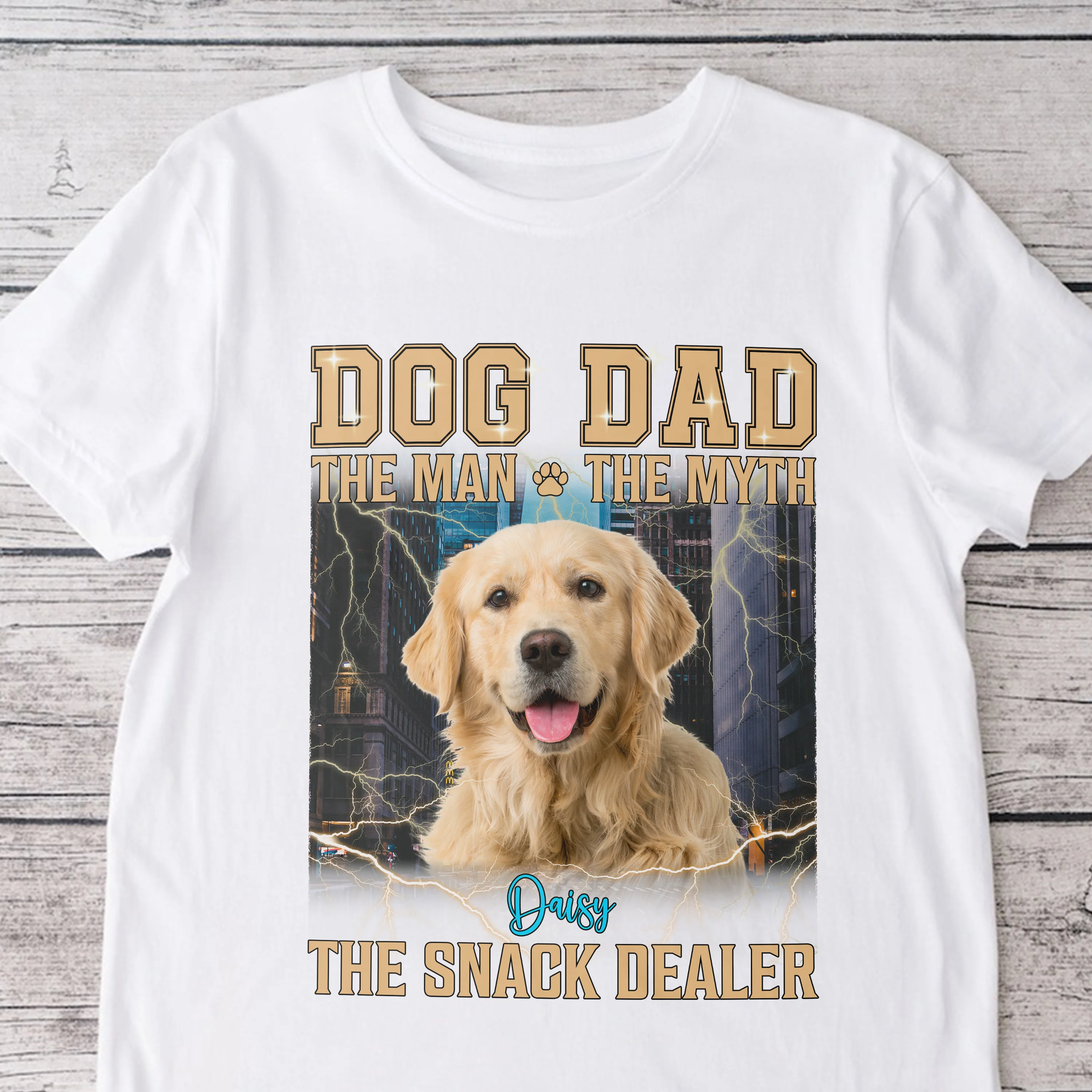 Custom Dog Photo The Man The Myth The Snack Dealer Shirt TH10 896151 - Image 3