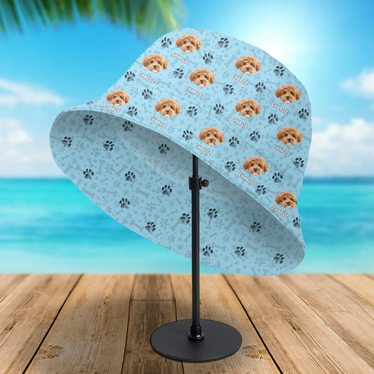 Custom Dog Photo With Bone For Dog Lover Bucket Hat TH10 894183 - Image 4