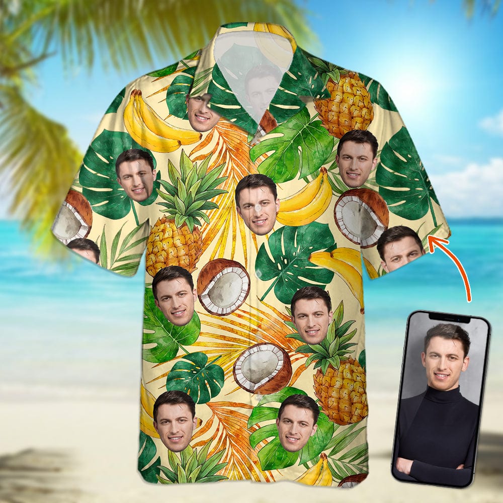 Custom Face Photo Jungle Parrot Hawaii Shirt TA29 889571 - Image 2