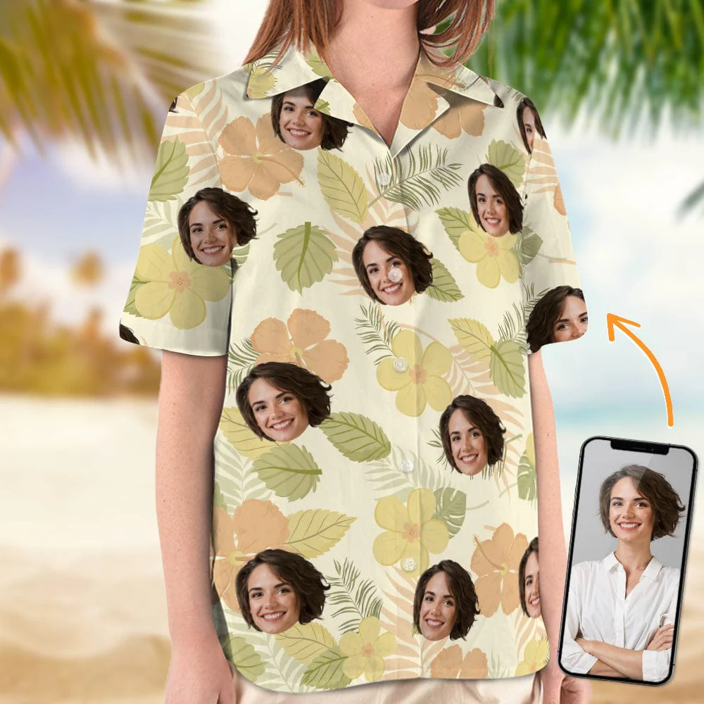 Custom Face Photo Jungle Parrot Hawaii Shirt TA29 889571 - Image 3