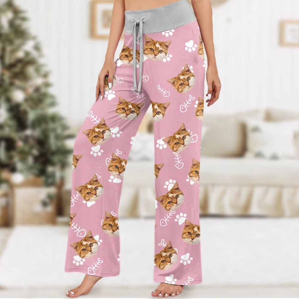 Custom Face Photo With Colorful Background For Pet Lover Lounge Pants TH10 891649 - Image 3