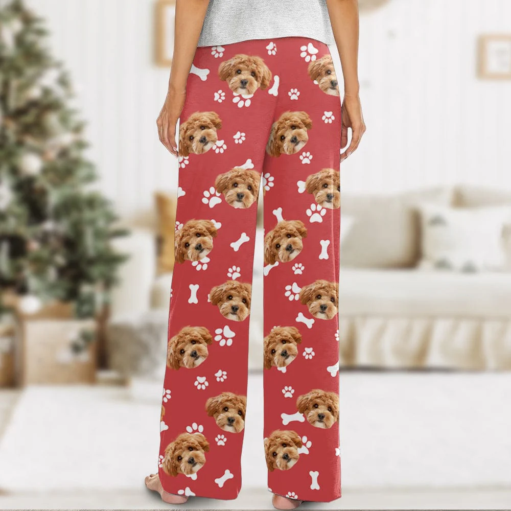 Custom Face Photo With Colorful Background For Pet Lover Lounge Pants TH10 891649 - Image 4
