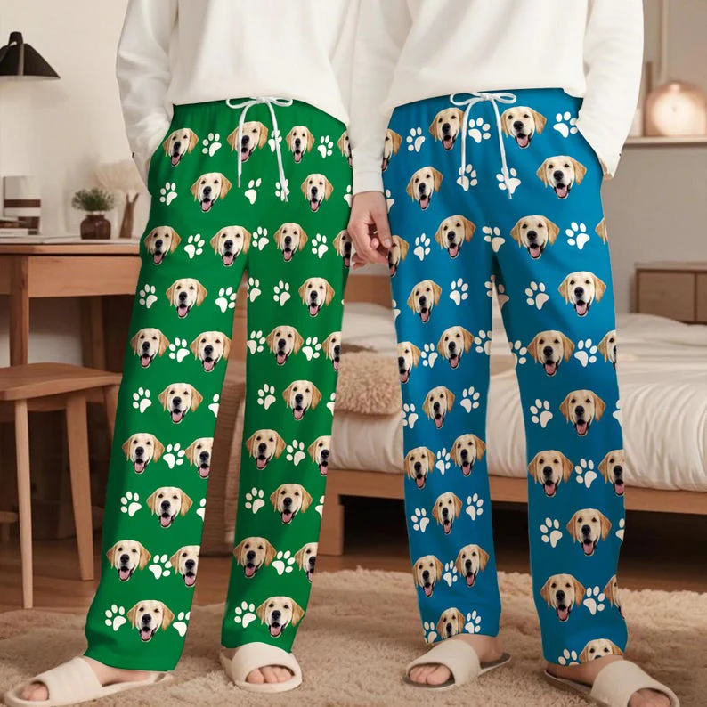 Custom Face Photo With Heart Icon Pajamas Pants TH10 898817 - Image 6