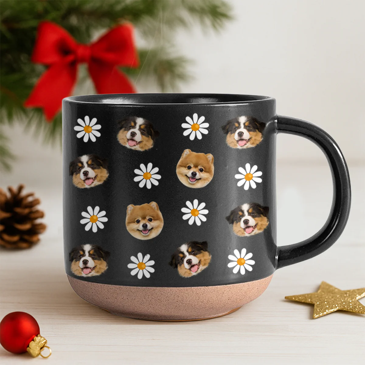 Custom Face Photo With Icon Dog Pottery Mug TH10 894259 - Image 5
