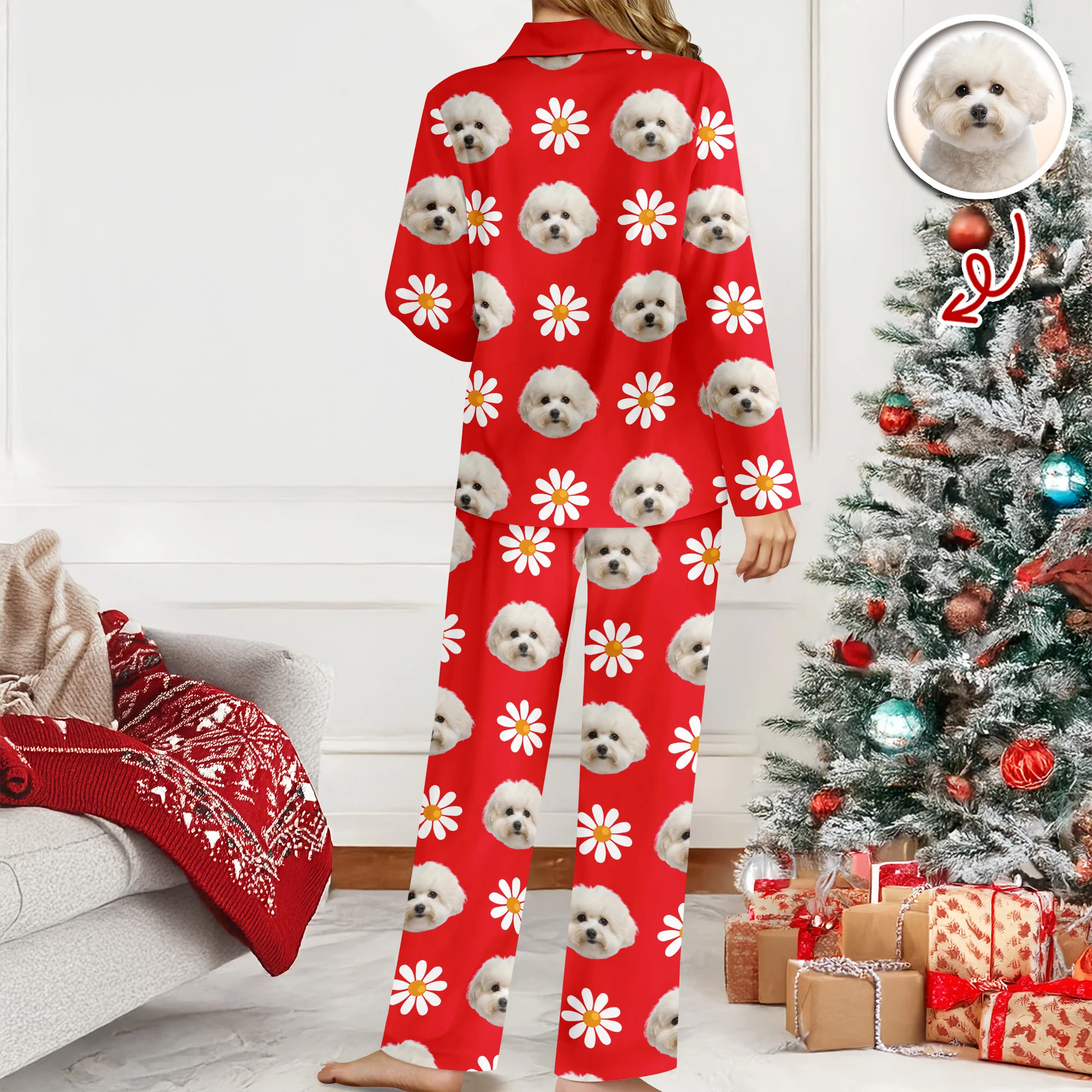 Custom Face Photo With Icon Pajamas Gift For Dog Lovers TH10 894995 - Image 8