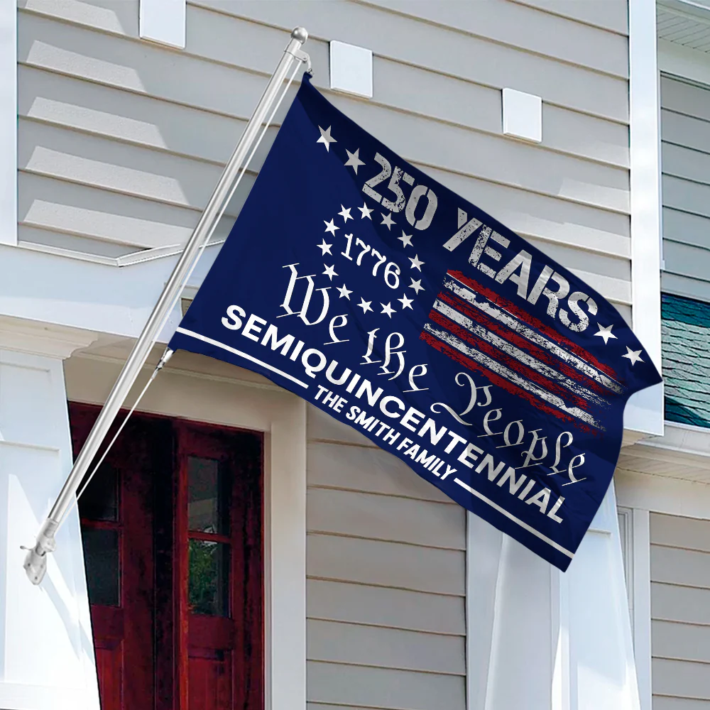 Custom Family Name We The People America House Flag TH10 894879 - Image 3
