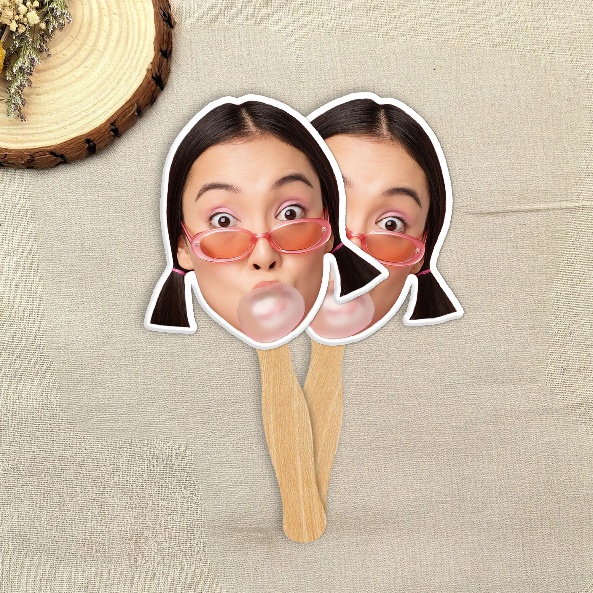 Custom Funny Face Photo For Special Day Face Fan TH10 892531 - Image 4