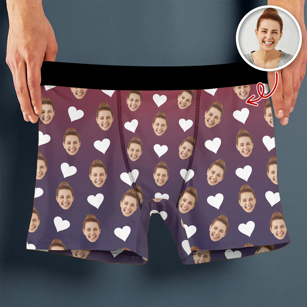 Custom Funny Photo Man's Boxer For Boyfriend TH10 898013 - Image 3