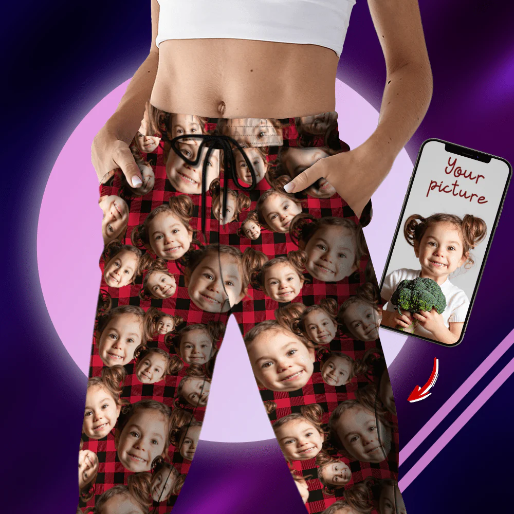 Custom Human Face Photo Christmas Gift Sweatpants TH10 891505 - Image 6