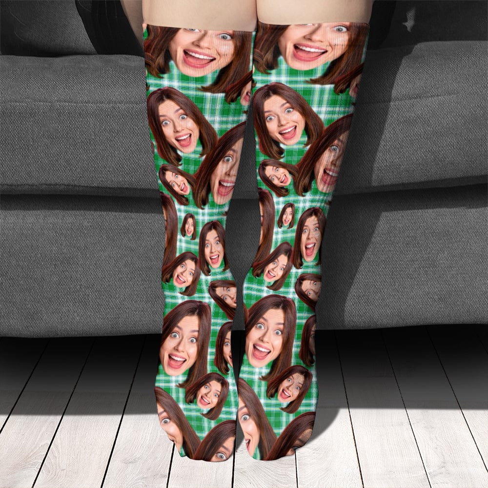 Custom Human Face Photo For Men And Woman Sock N304 890251 - Image 3