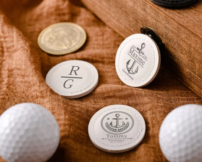 Custom Leather Golf Ball Markers-with custom,perfect for a personalized gift for your father,husband or brother TH10 898203 - Image 6