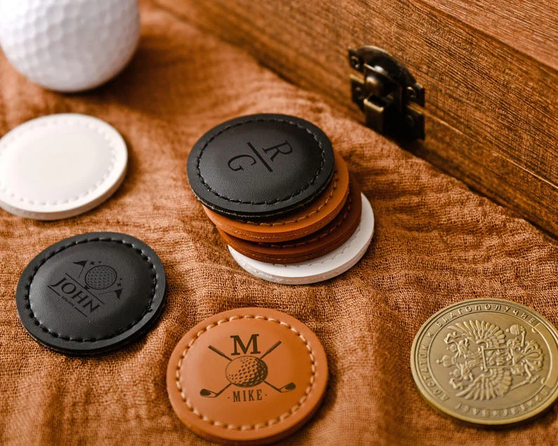 Custom Leather Golf Ball Markers-with custom,perfect for a personalized gift for your father,husband or brother TH10 898203 - Image 8