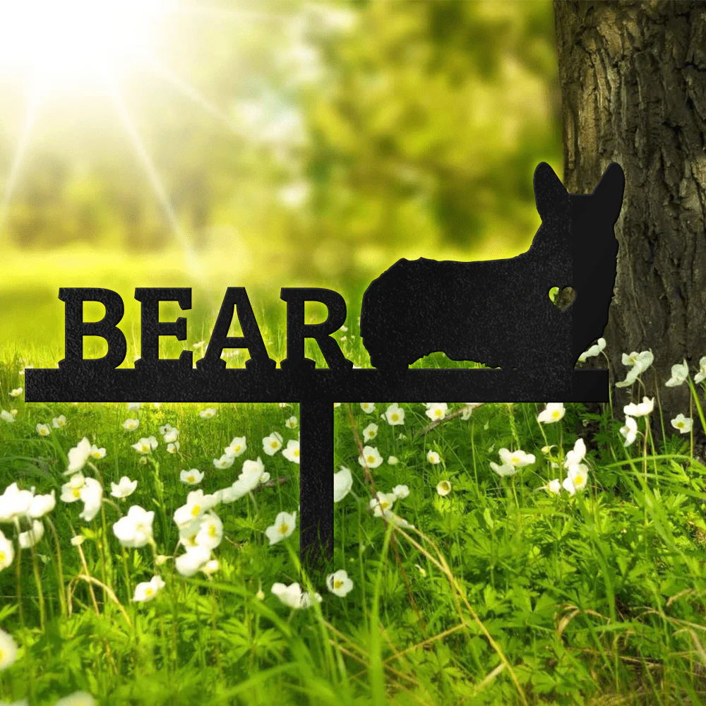 Custom Name And Dog Clipart For Memorial Garden Stake Personalized Gift TH10 891583 - Image 2