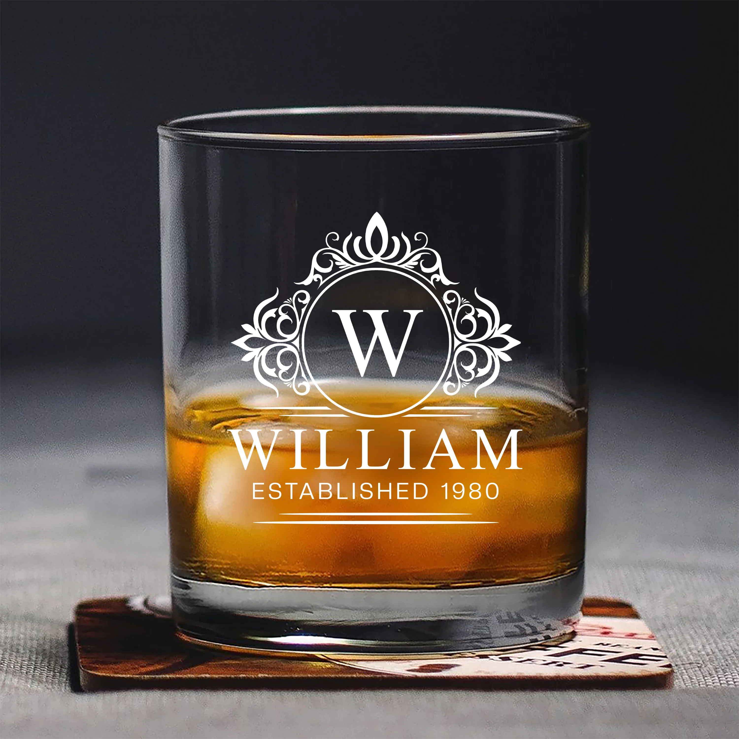 Custom Name And Established Whiskey Glass Gift For Dad TH10 894495 - Image 4