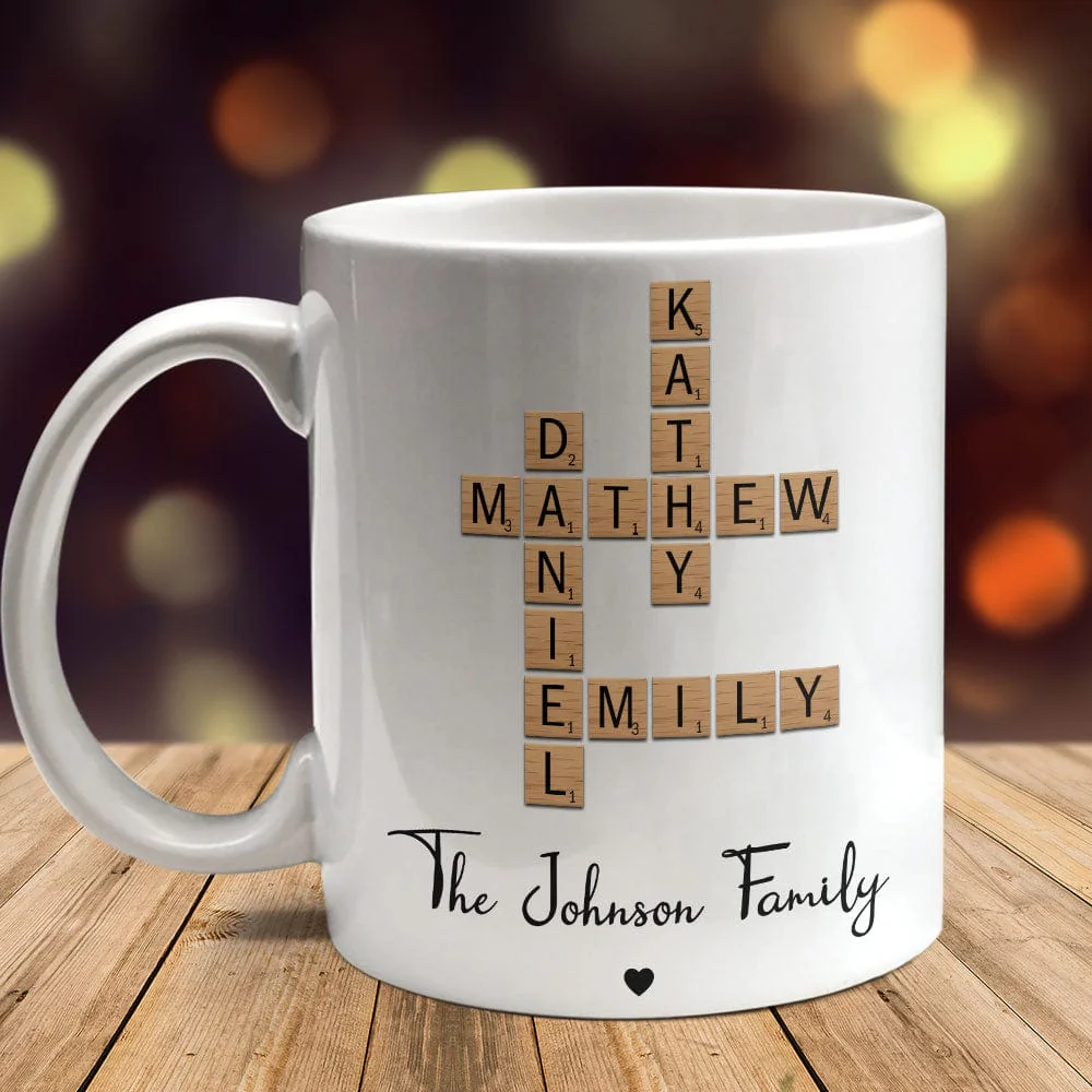 Custom Name And Family Name Crosswords Puzzle Mug TH10 892213 - Image 5