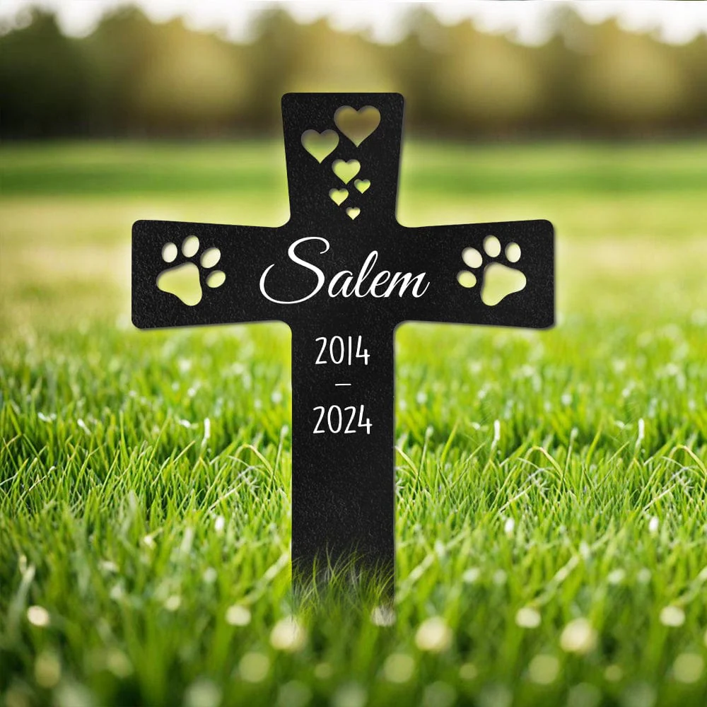 Custom Name And Year For Dog Cat Memorial Garden Stake TH10 891623 - Image 4