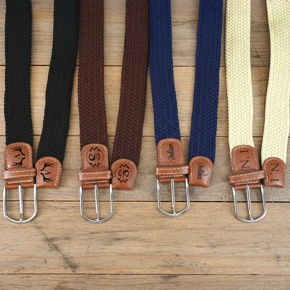Custom Name Daily Wear Birthday Gift for Men Father Elastic Woven Belt TH10 898243 - Image 6