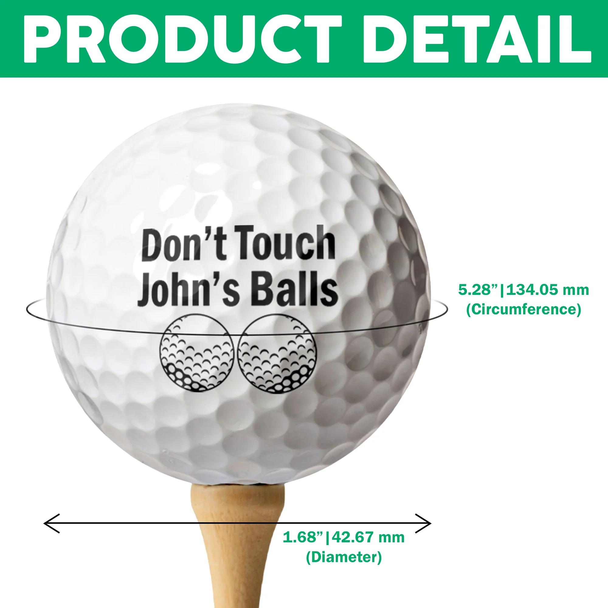 Custom Name Don't Touch My Ball Funny Golf Ball Marker TH10 169617 - Image 7