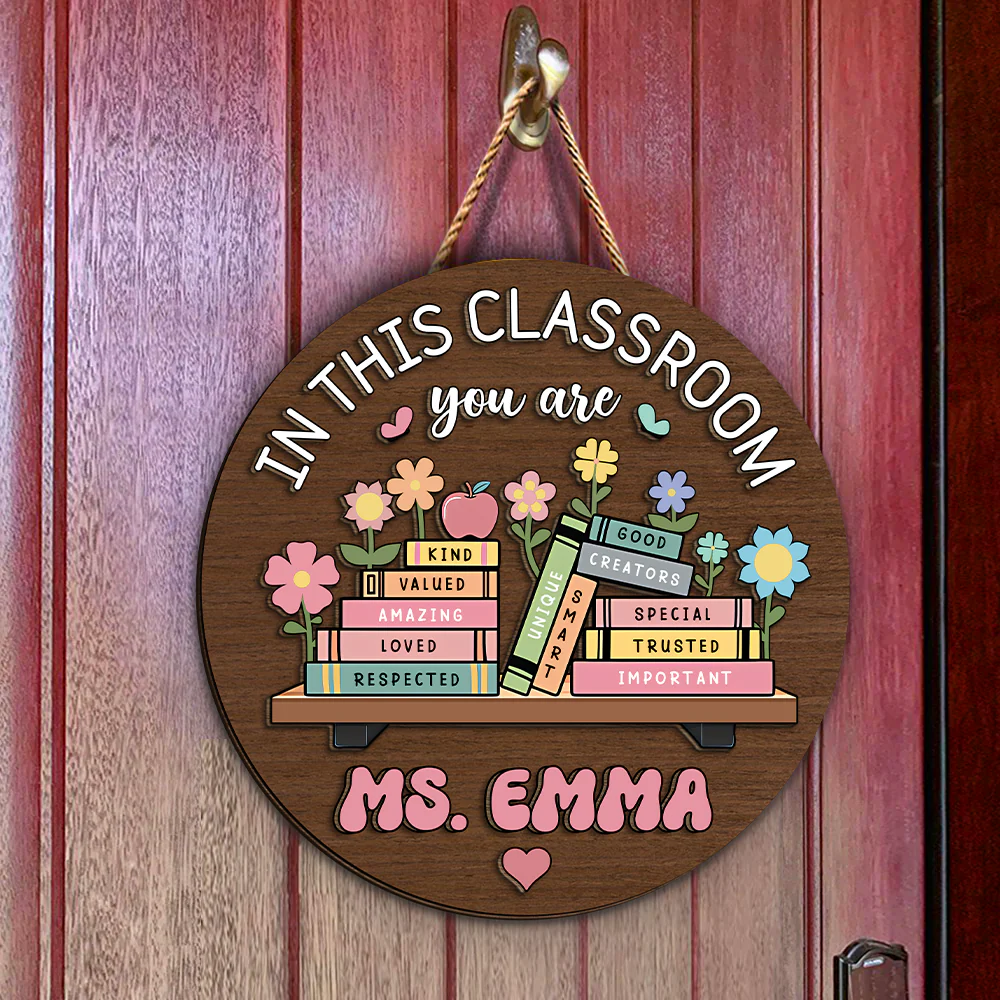 Custom Name In this Classroom You Are Gift For Teacher Layer Doorsign TH10 894141 - Image 3