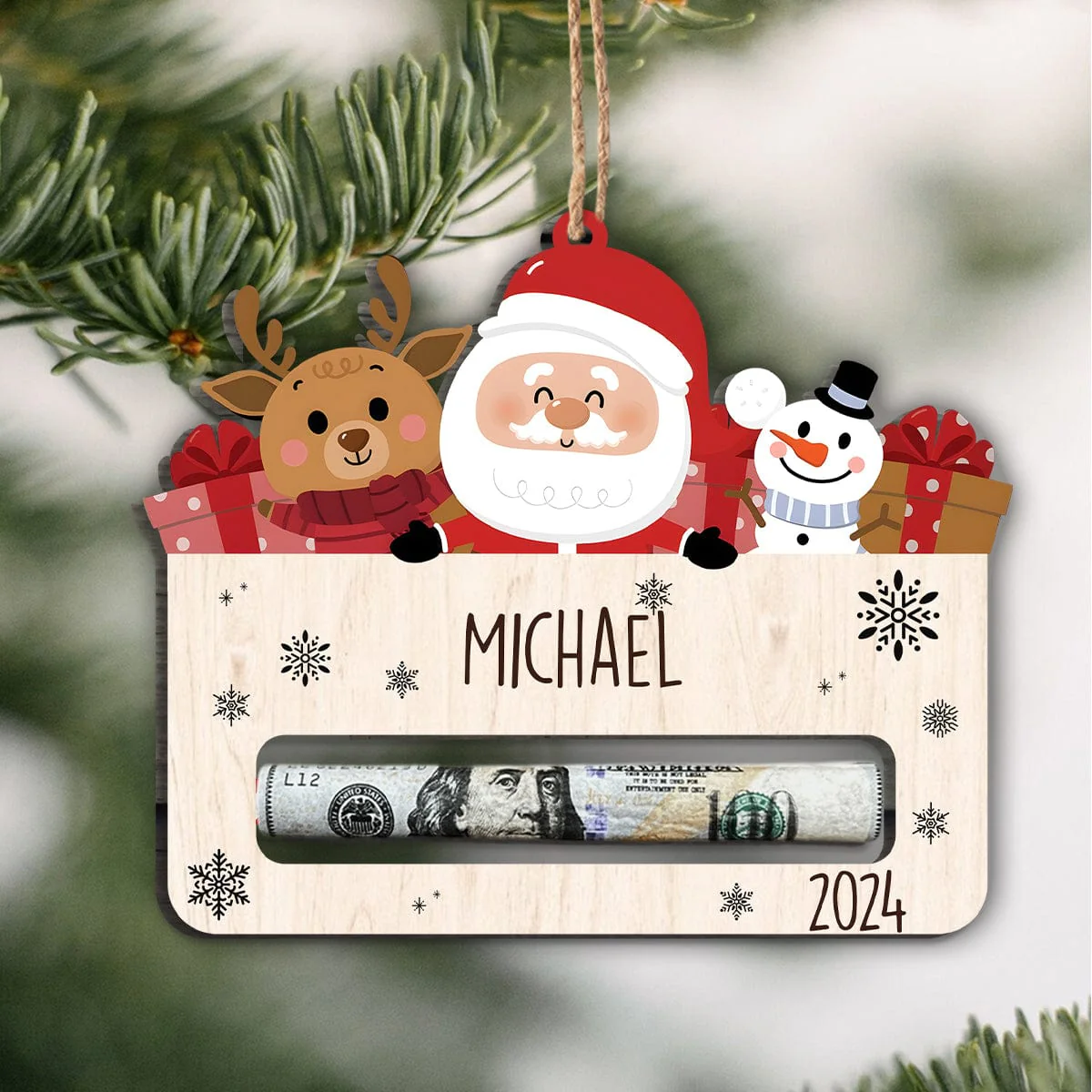 Custom Name Money Holder Christmas Personalized Gift TH10 891703 - Image 5