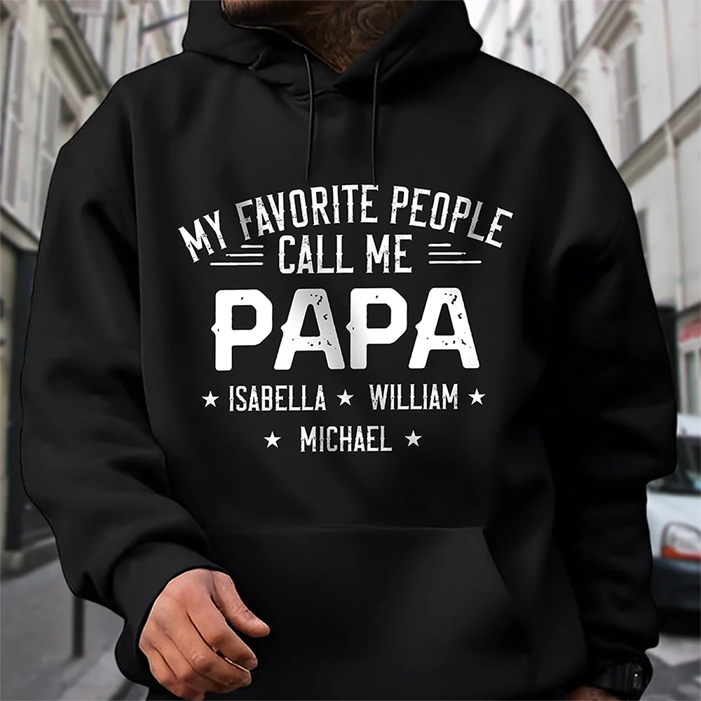 Custom Name My Favorite Person Calls Me Papa Dark Shirt For Father's Day TH10 169955 - Image 2