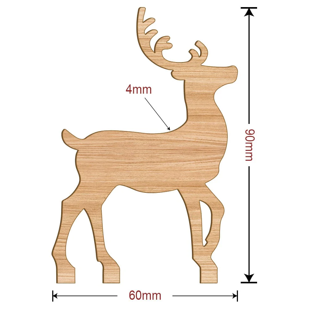 Custom Name Wooden Reindeer For Decoration Christmas Gift TH10 891663 - Image 5