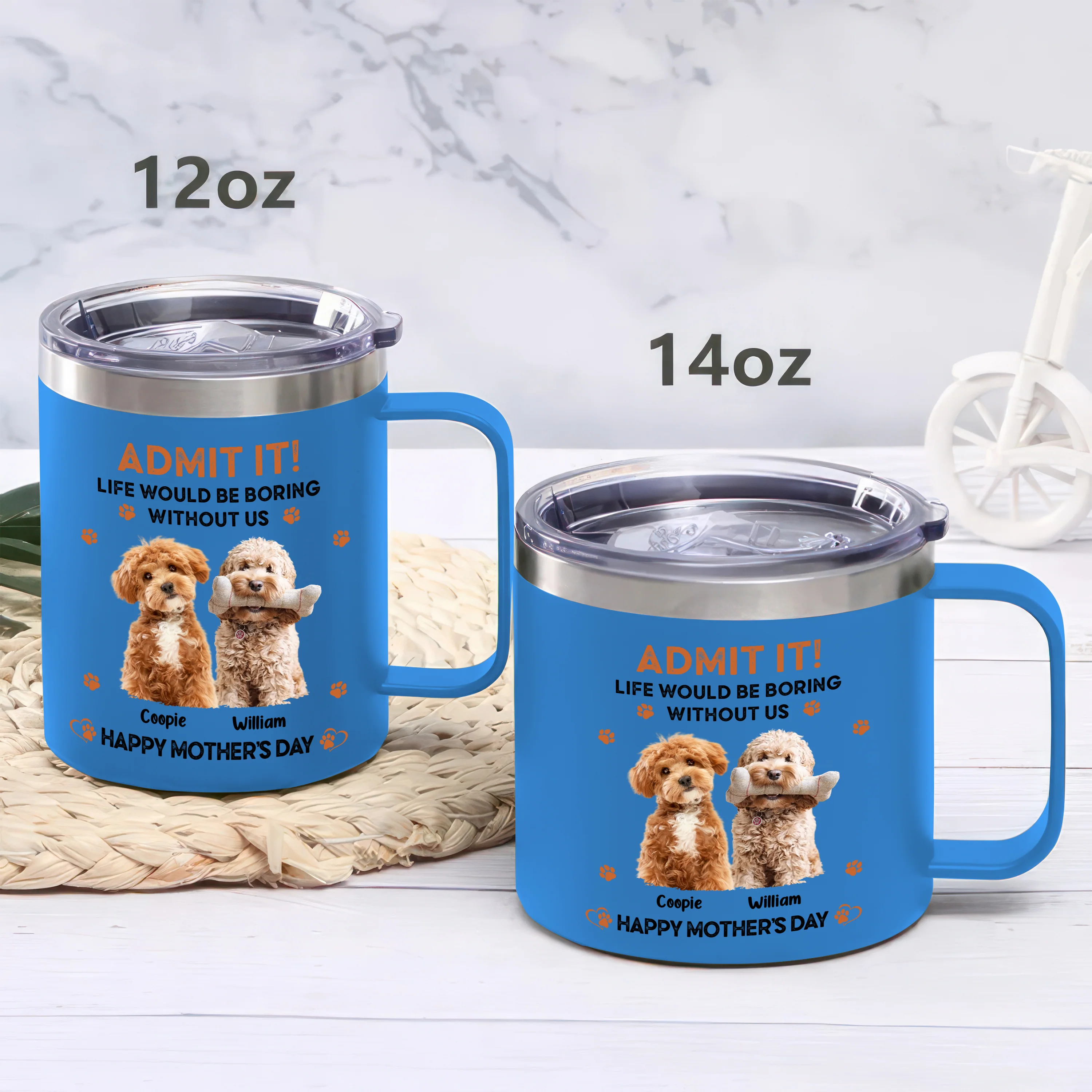 Custom Photo Admit It! Life Would Be Boring Without Me Happy Mother's Day Stainless Steel Tumbler TH10 892583 - Image 3