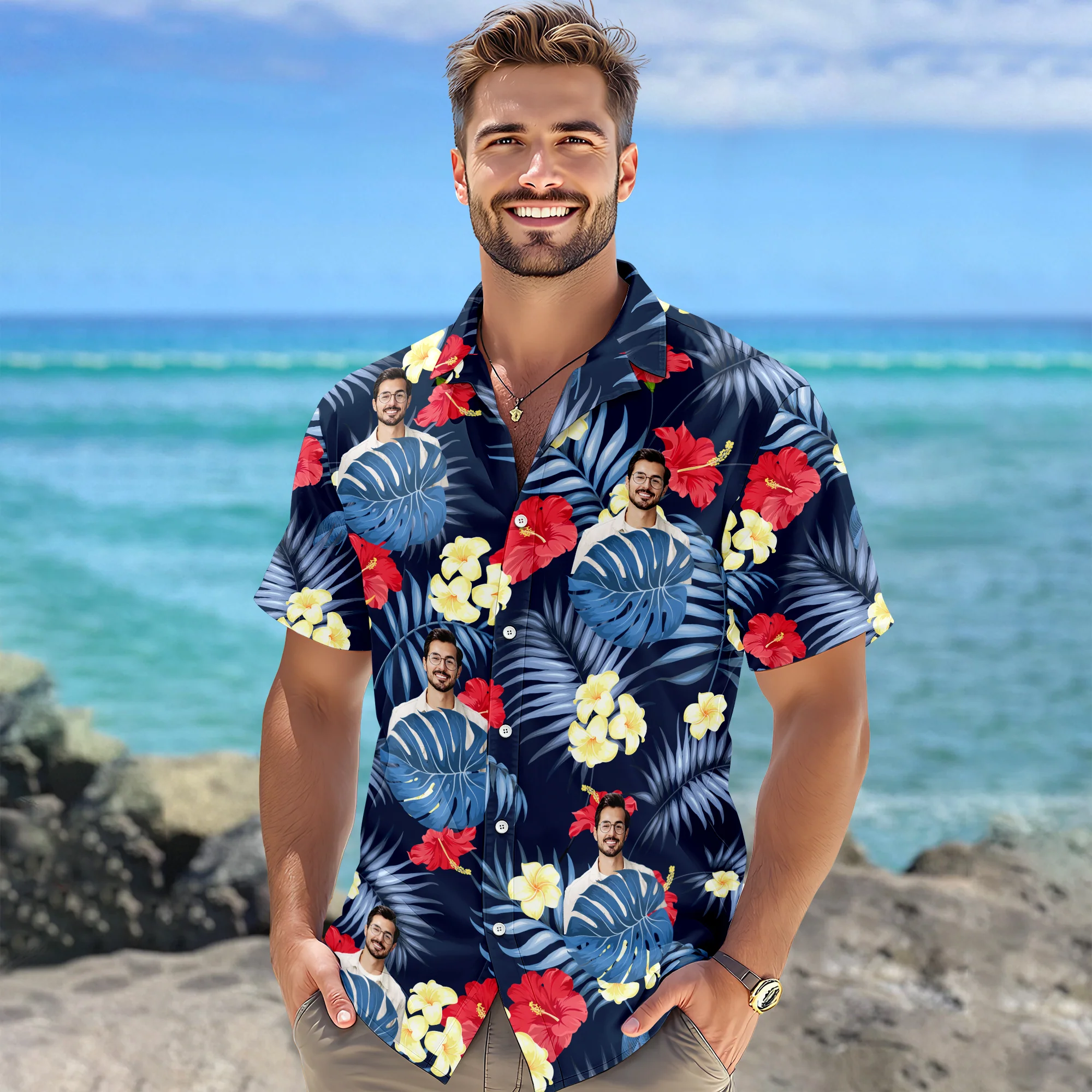 Custom Photo 250 Years 1776 - 2026 Hawaii Shirt TH10 898373 - Image 4