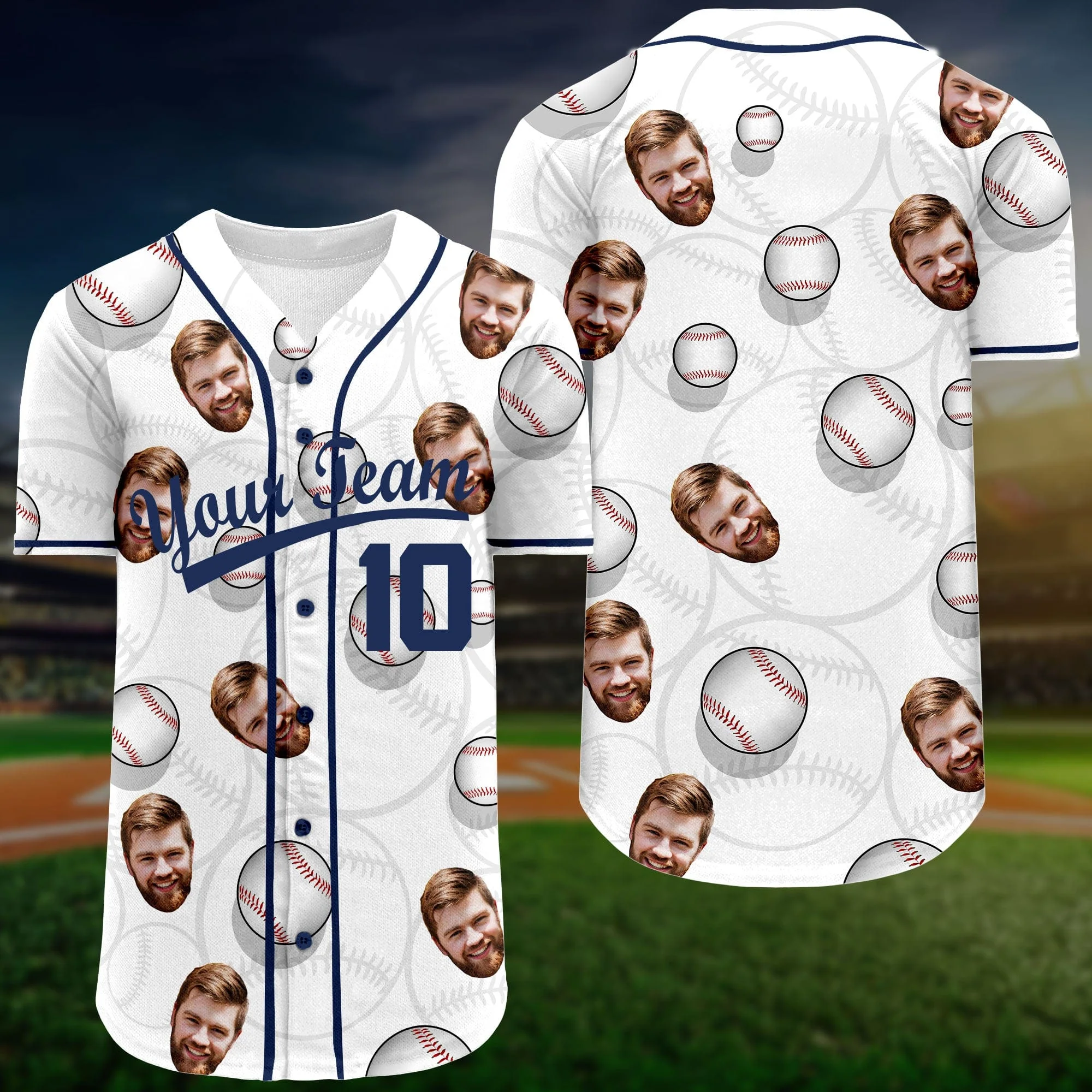 Custom Photo And Name Sport Baseball Jersey Shirt T368 889563 - Image 4