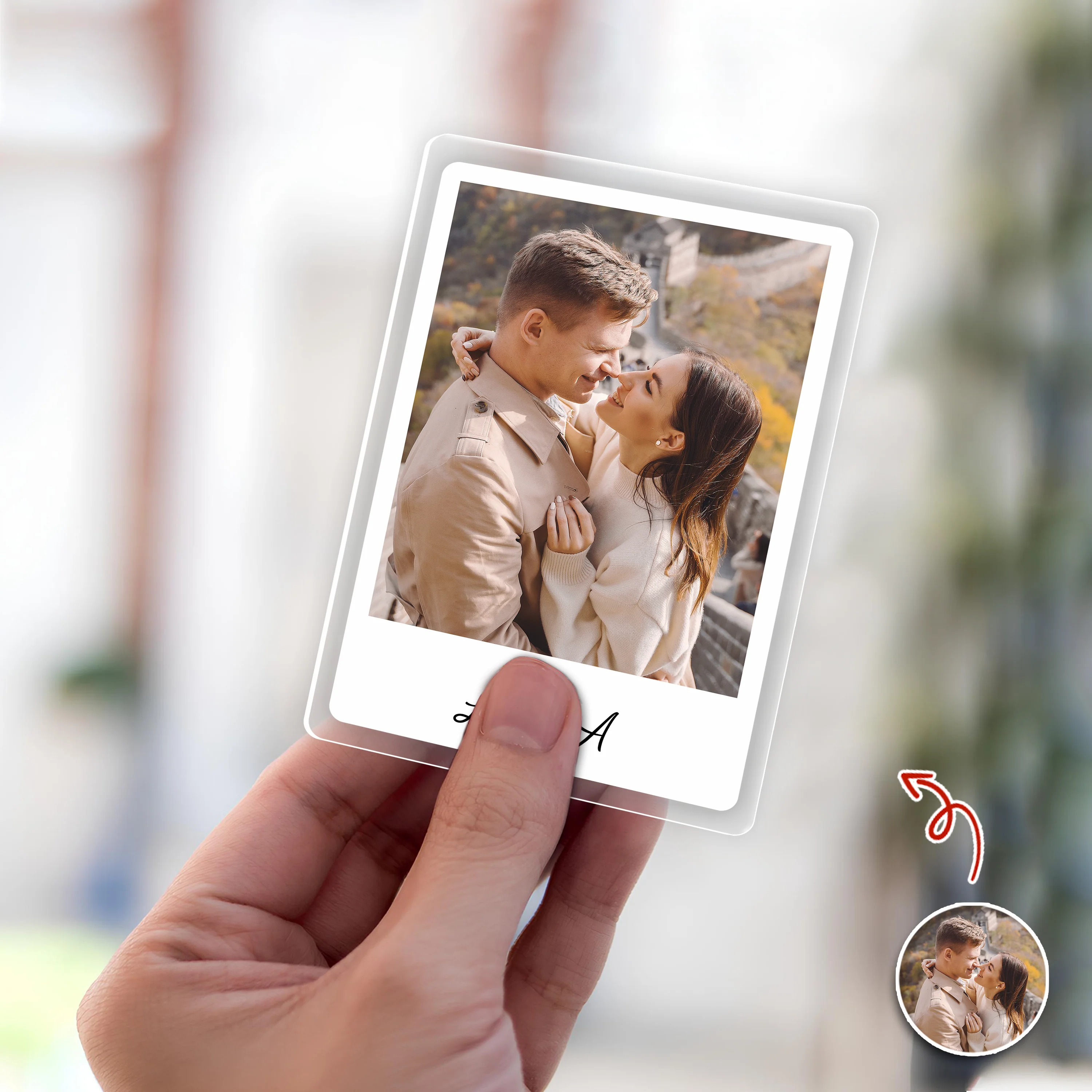 Custom Photo And Name Best Couple Valentine Gift Acrylic Car Visor TH10 898479 - Image 5