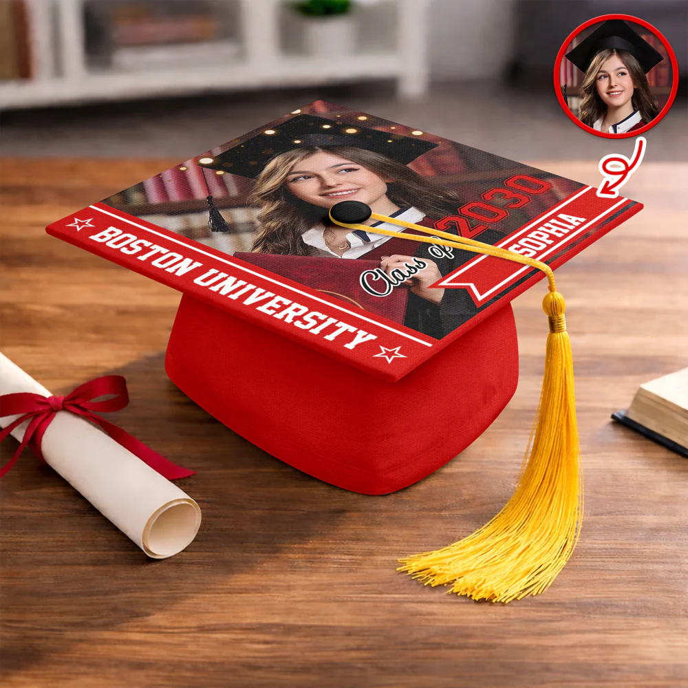Custom Photo And Name Class Of 2026 Graduation Cap TH10 898965 - Image 10