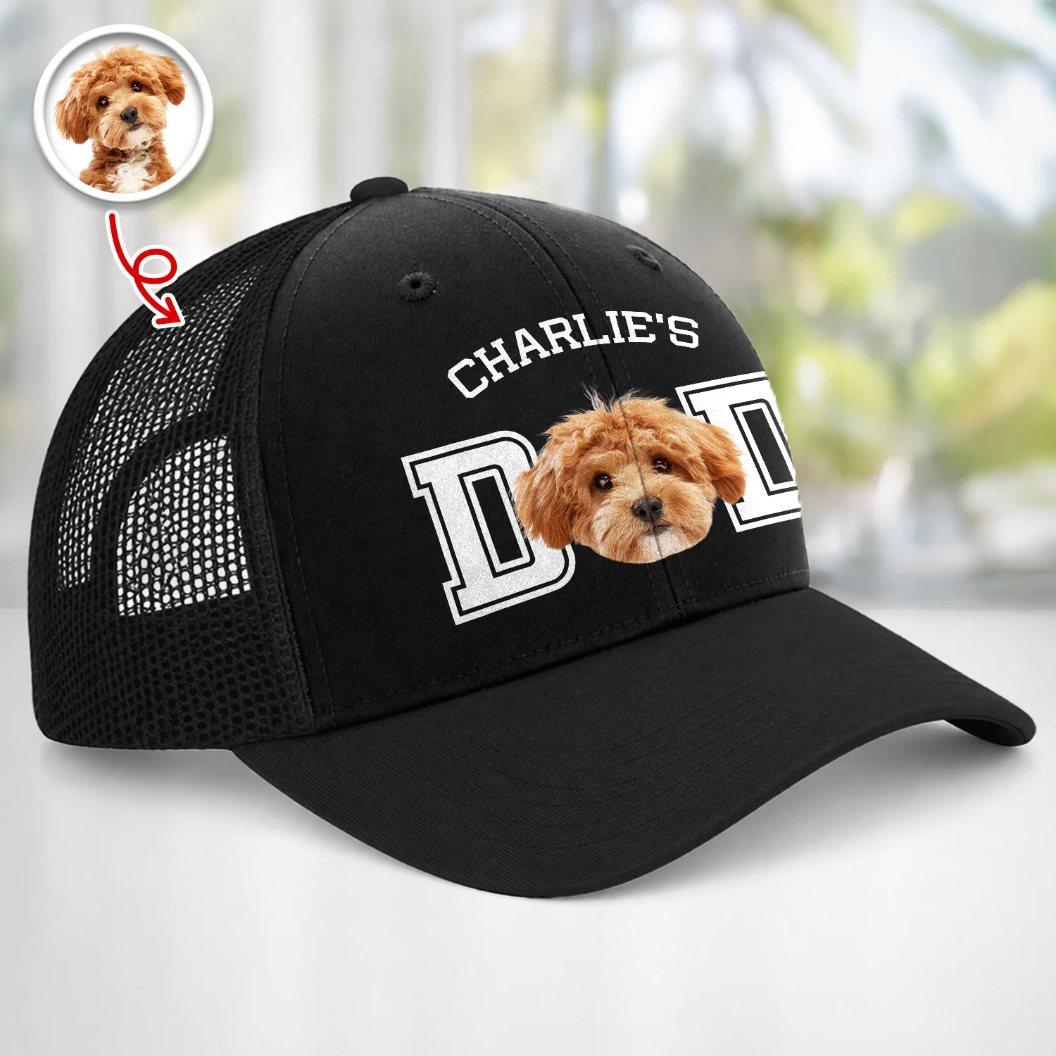 Custom Photo And Name Trucker Hat For Dog Lover TH10 170263 - Image 4
