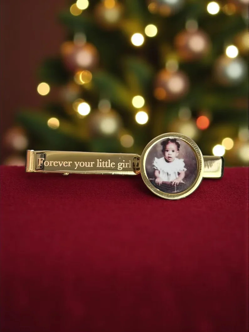 Custom Photo And Text Tie Clip For Groom, Husband, Dad TH10 169391 - Image 5