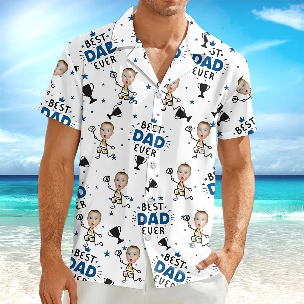 Custom Photo Best Dad Ever Family Hawaii Shirt TH10 892827