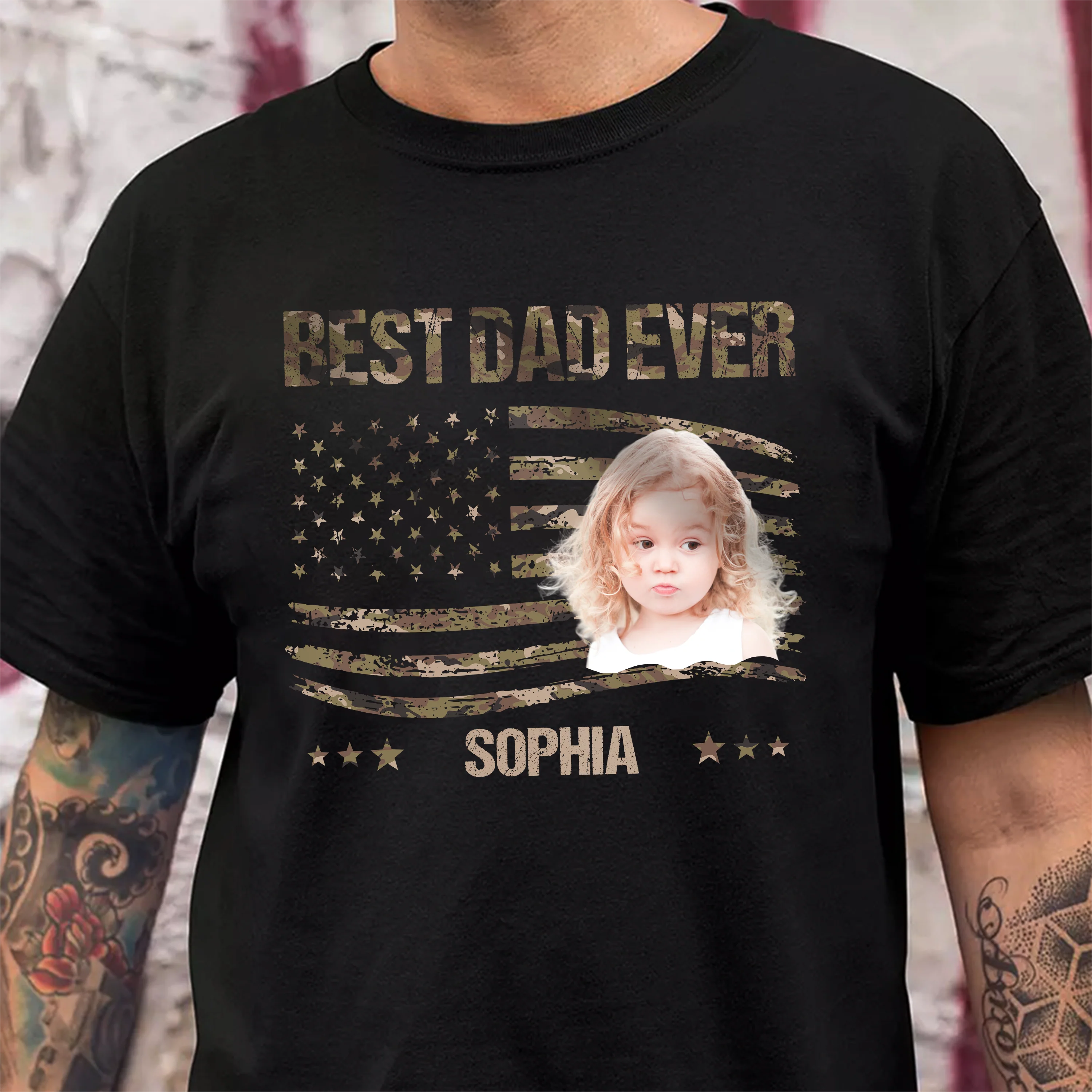 Custom Photo Best Dad Ever Shirt TH10 892931 - Image 5