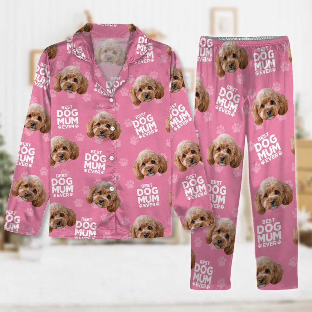Custom Photo Best Dad Mom Ever For Pet Lover Pajamas TH10 894161 - Image 3