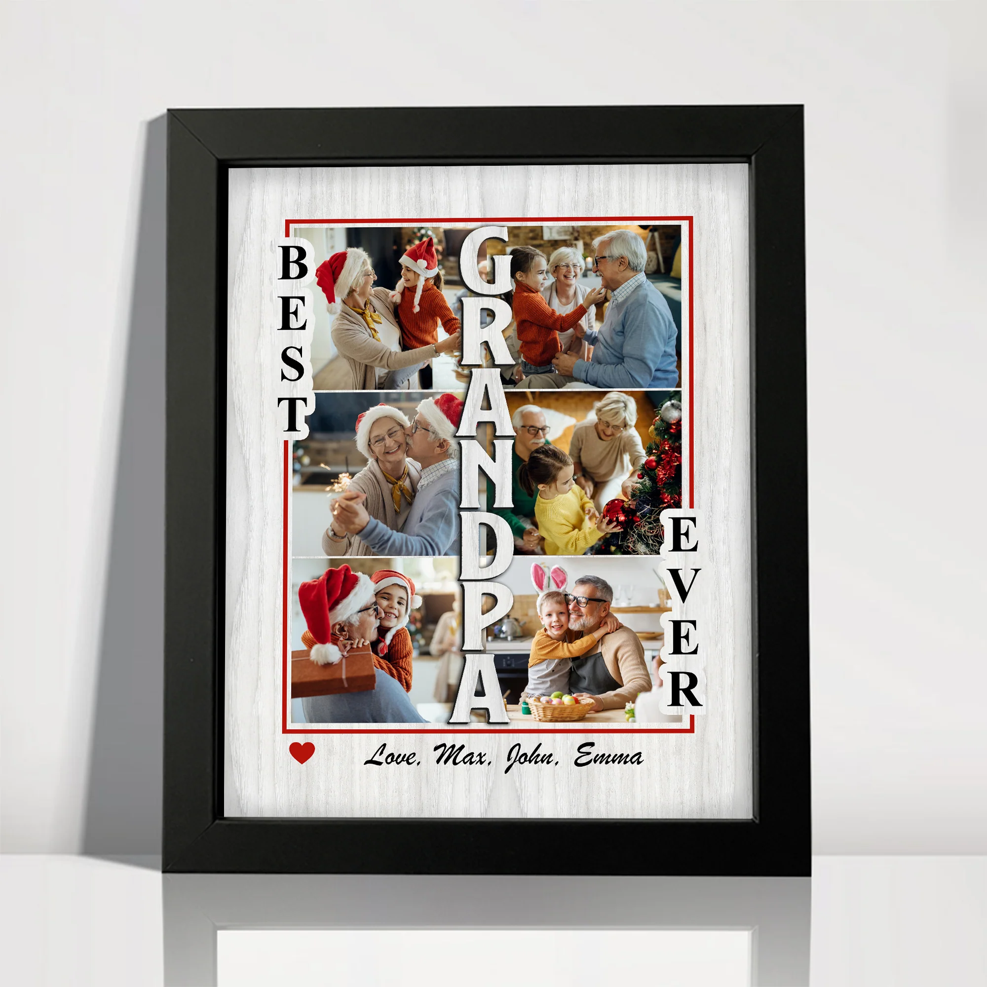 Custom Photo Best Grandpa, Grandma Ever Family Picture Frame TH10 894433 - Image 2