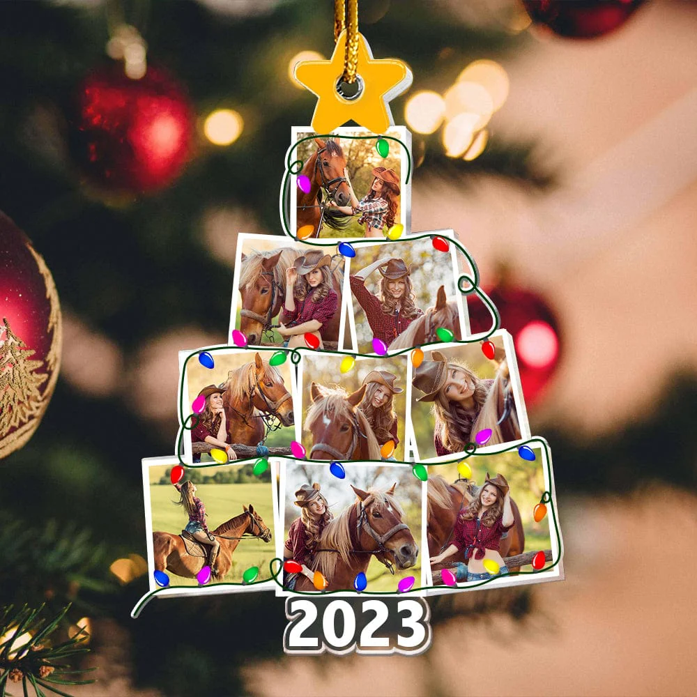 Custom Photo Christmas Tree For Farmer Acrylic Ornament N304 890113