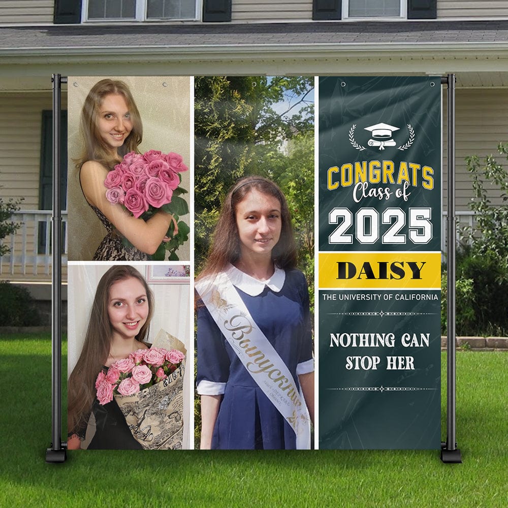 Custom Photo Class Of 2025 Graduation Backdrop N369 890485 - Image 3