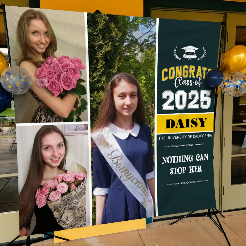 Custom Photo Class Of 2025 Graduation Backdrop N369 890485 - Image 4