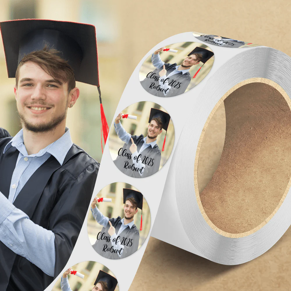 Custom Photo Class Of 2025 Graduation Roll Sticker TA29 890519 - Image 3