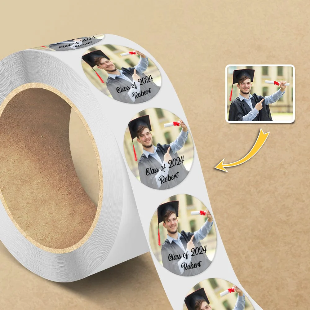 Custom Photo Class Of 2025 Graduation Roll Sticker TA29 890519 - Image 8