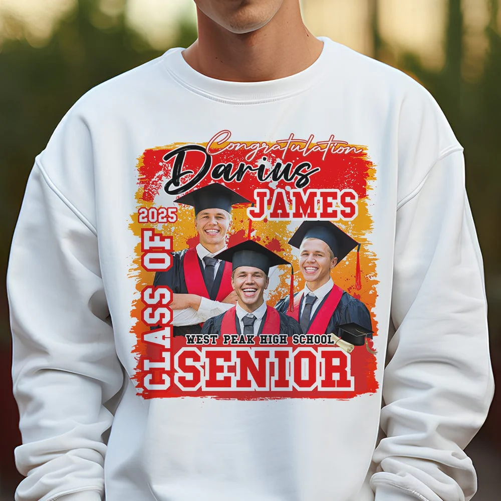 Custom Photo Class Of 2024 Graduation Shirt N304 890095 - Image 8