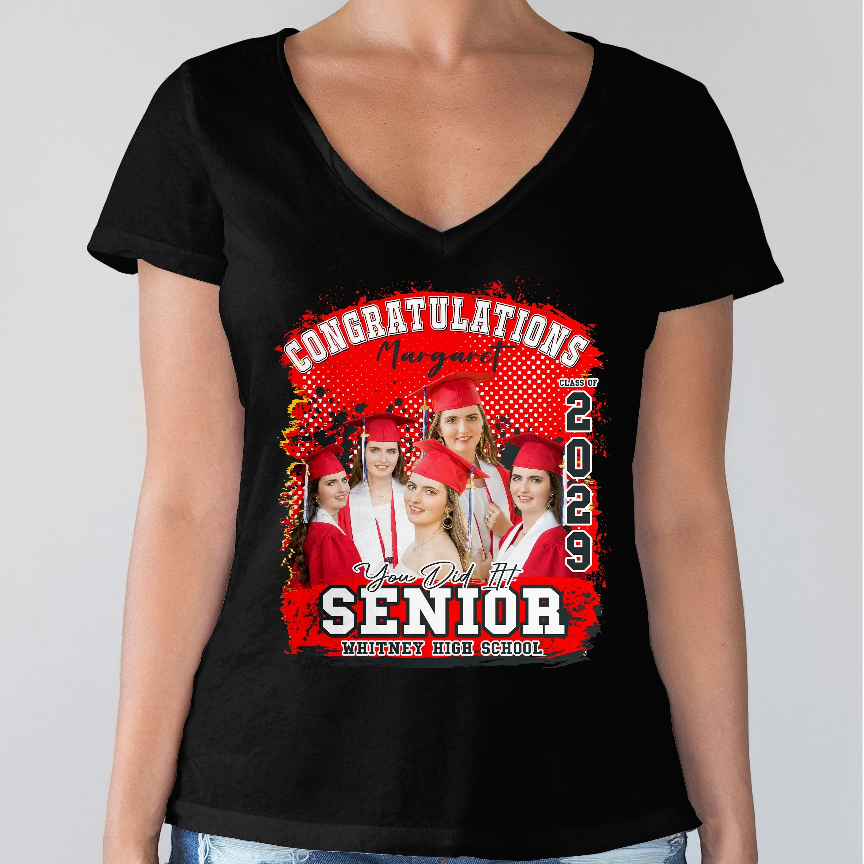 Custom Photo Congratualtions Senior 2024 Graduation Shirt N304 889839 - Image 6