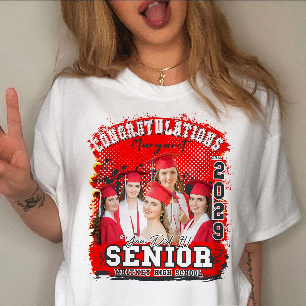 Custom Photo Congratualtions Senior Graduation Shirt N304 889841 - Image 6