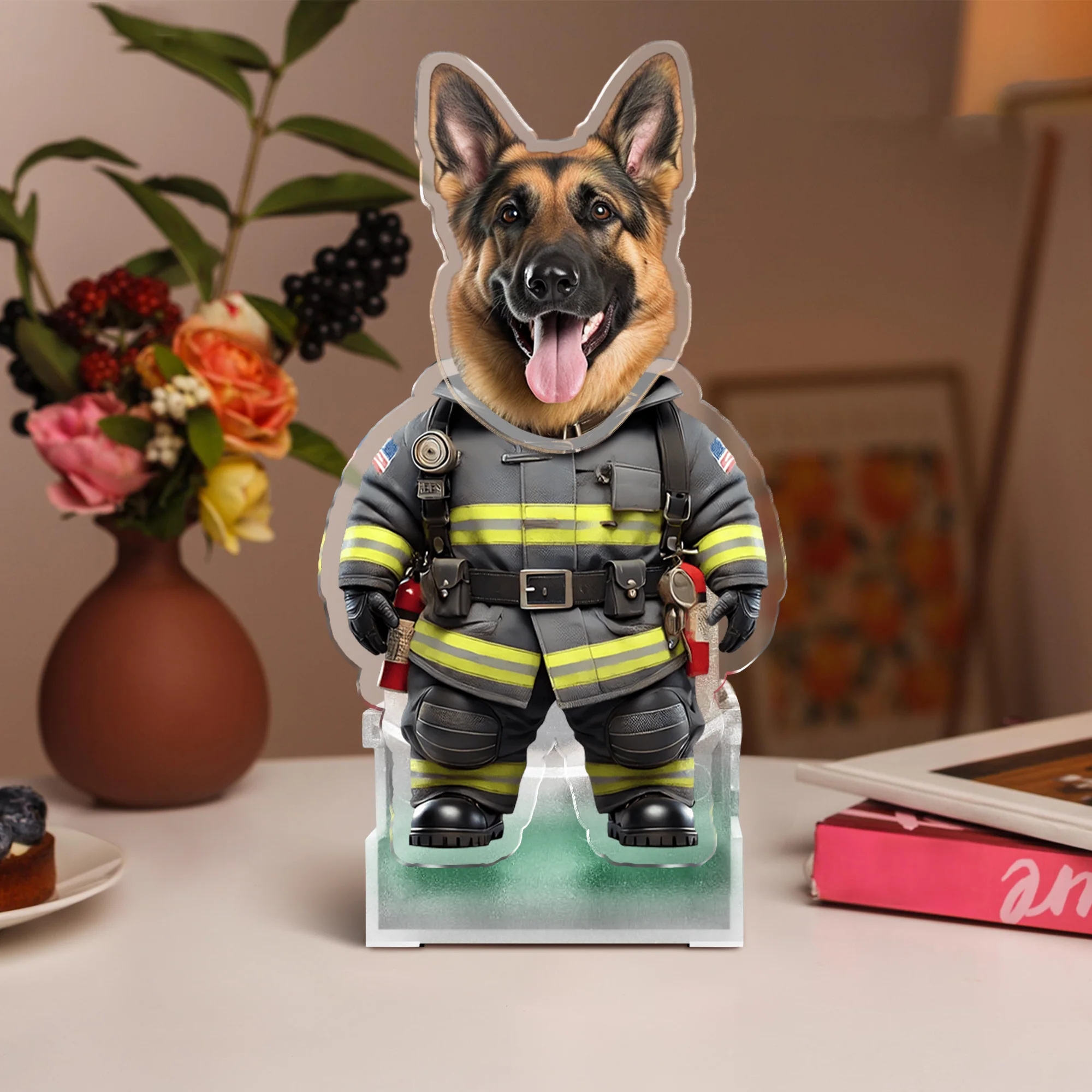 Custom Photo Cool Dog Cat Career Uniforms Shaking Head For Pet Lover TH10 892895 - Image 2