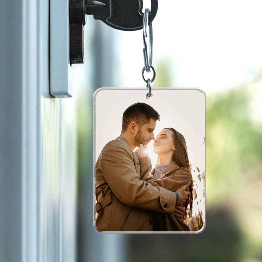 Custom Photo Couple For Valentine's Day Acrylic Keychain TH10 892251 - Image 3