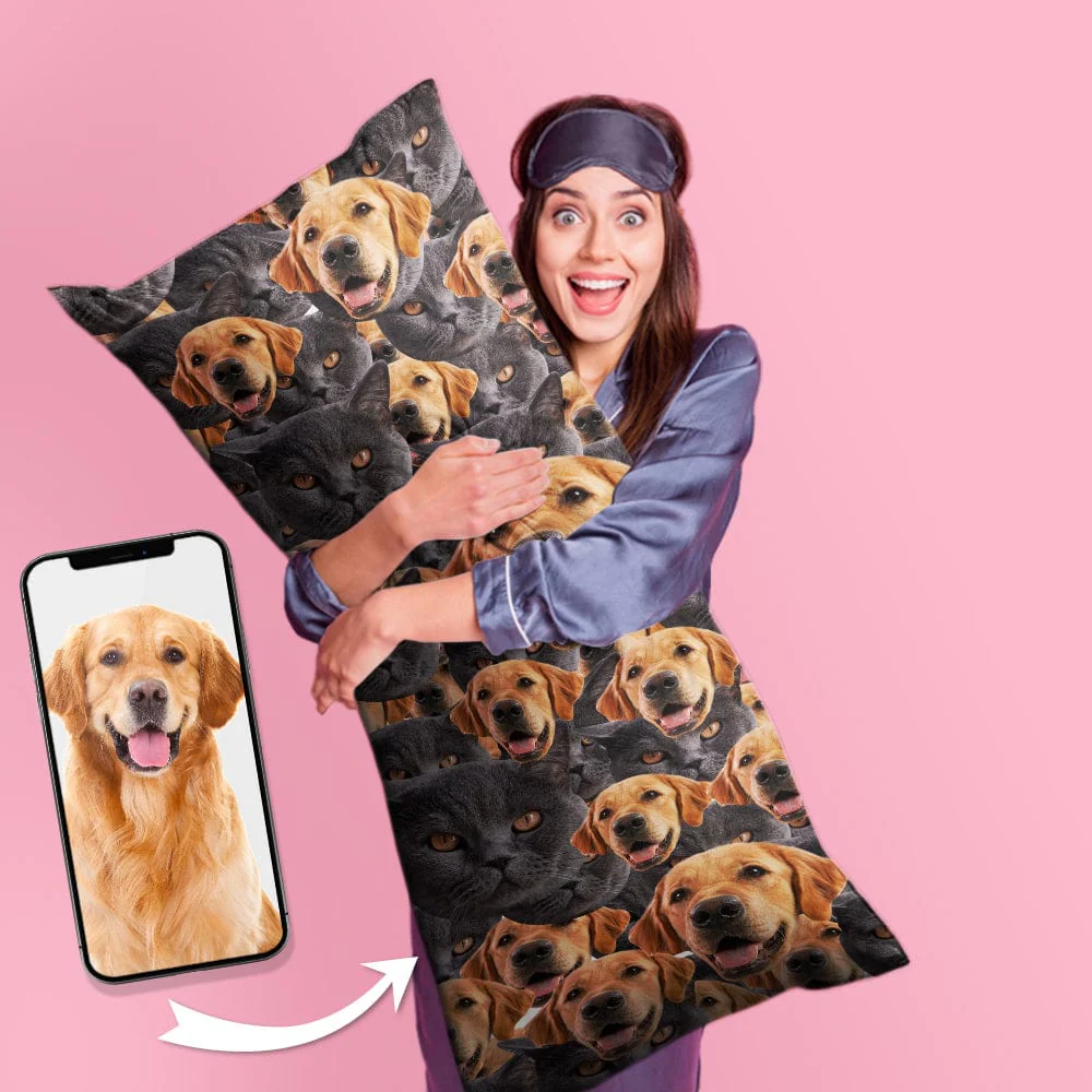 Custom Photo Dog Cat Rectangle Pillow Case TA29 890397 - Image 4