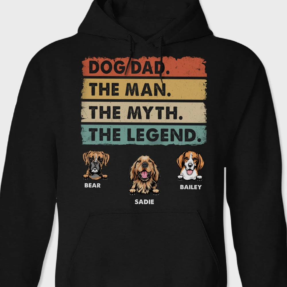 Custom Photo Dog Dad Man Myth Legend Shirt TA29 889333 - Image 2
